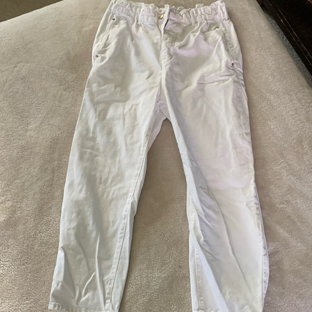 Zara paperbag white jeans - Picture 1 of 12